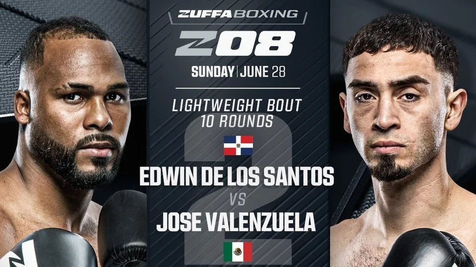 Zuffa Boxing 08: Edwin De Los Santos-Jose Valenzuela II tops June 28 card