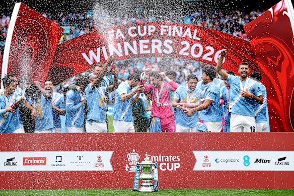 FA Cup winners Manchester City.