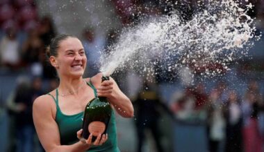 Marta Kostyuk hails 'lucky shorts' after victory in Madrid