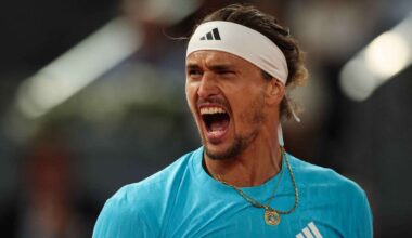 Zverev eases past Blockx to join Sinner in the final of the Madrid Open