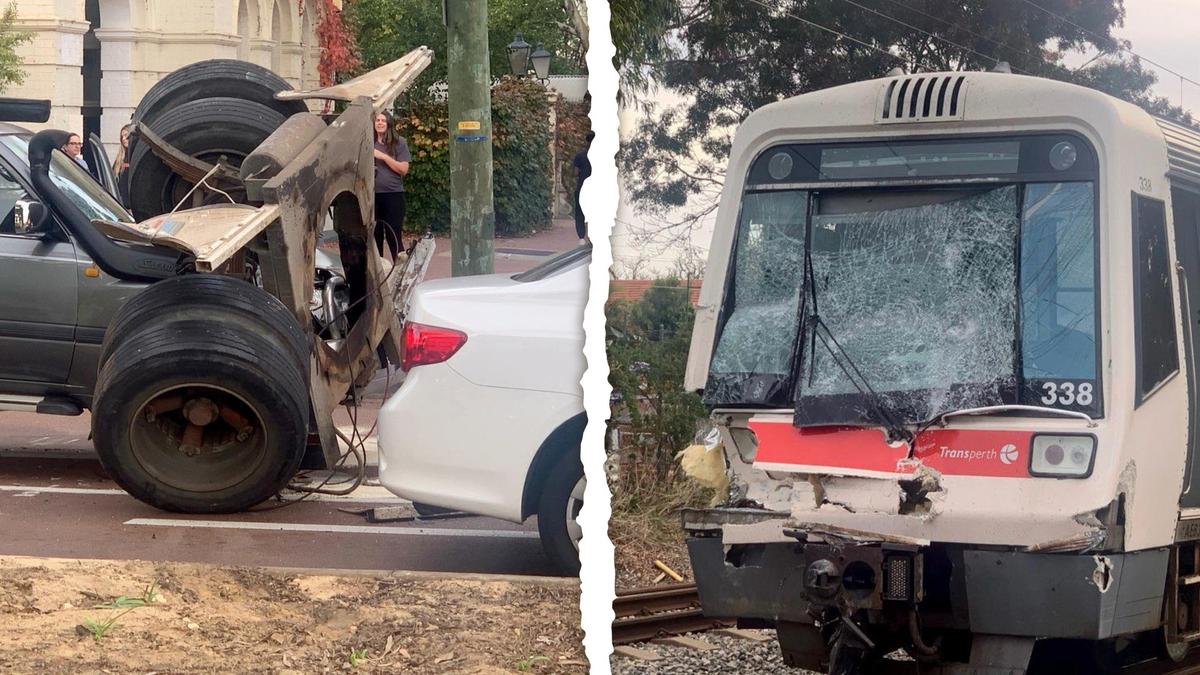 Perth traffic: Serious crash between truck, train closes Meadow Street in Guildford, Midland line affected