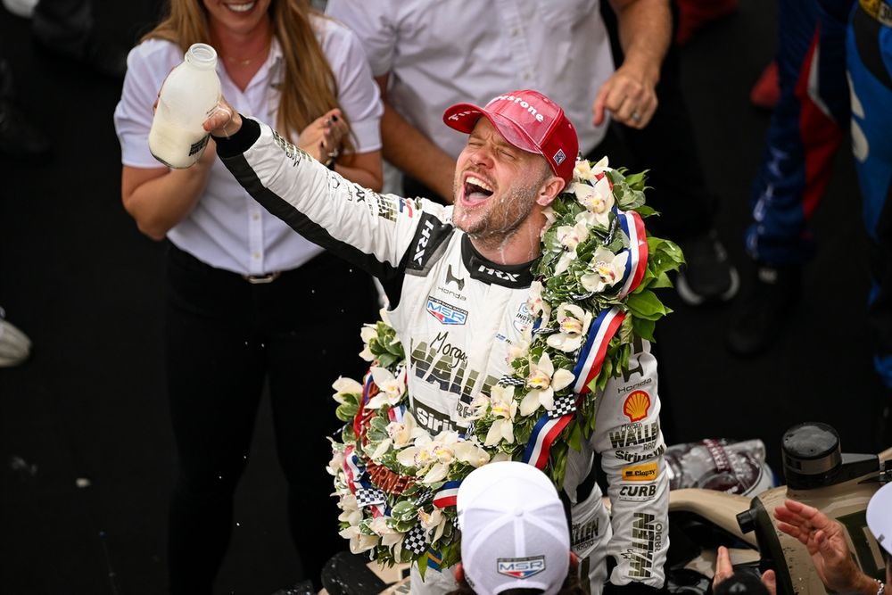 Rosenqvist took just his second IndyCar career win - not a bad way to break a six-year dry spell