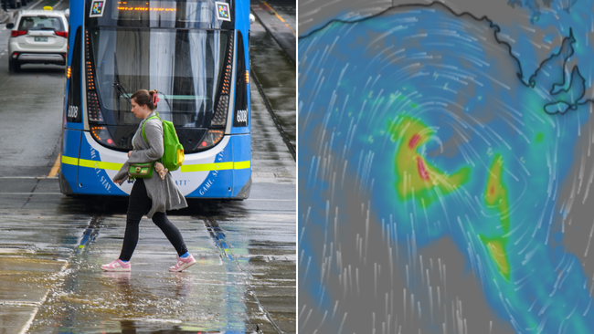 A low-pressure system mixing with a cold front is expected to bring rainy conditions to southeast Australia.