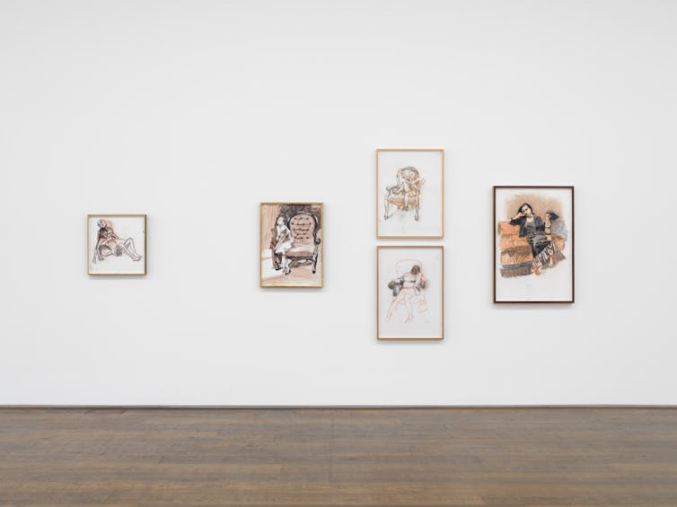 Installation view of Paula Rego Story Line.