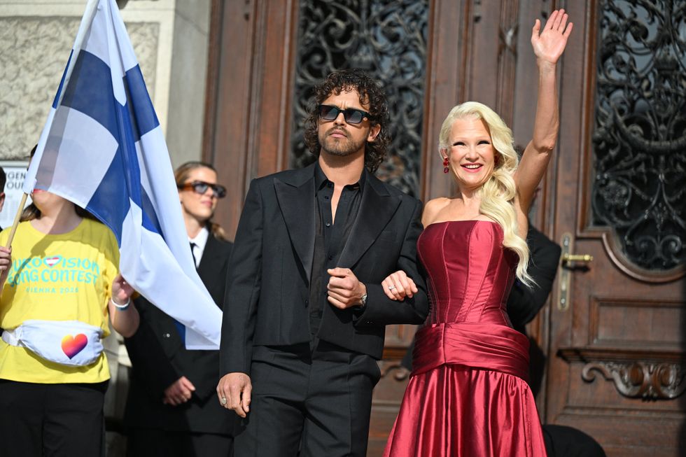 Finland's Linda Lampenius and Pete Parkkonen
