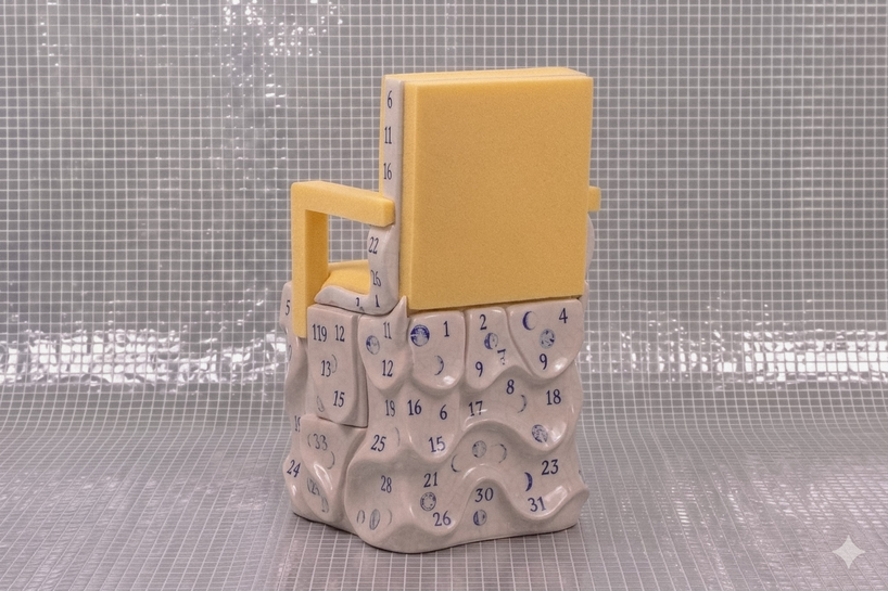 sculptural ceramic tile chairs transform into storage objects for a new york apartment - 5