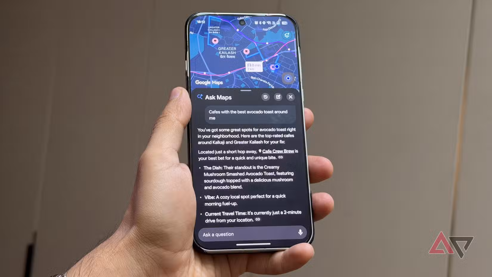 Gemini ask a question in Google Maps