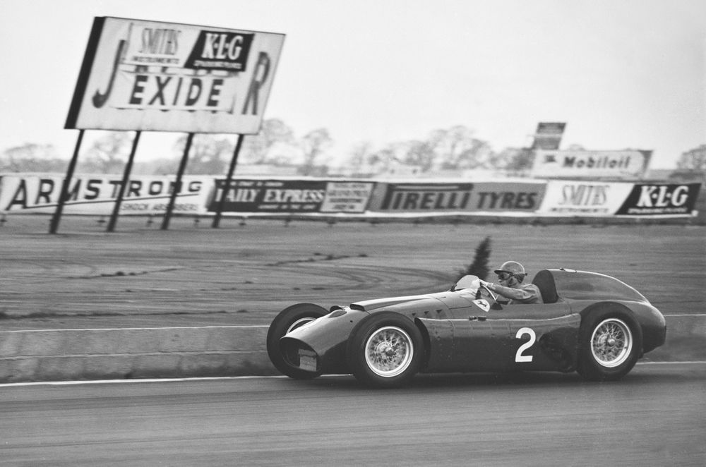 Ferrari’s D50, which would win the championship, was well beaten in the race