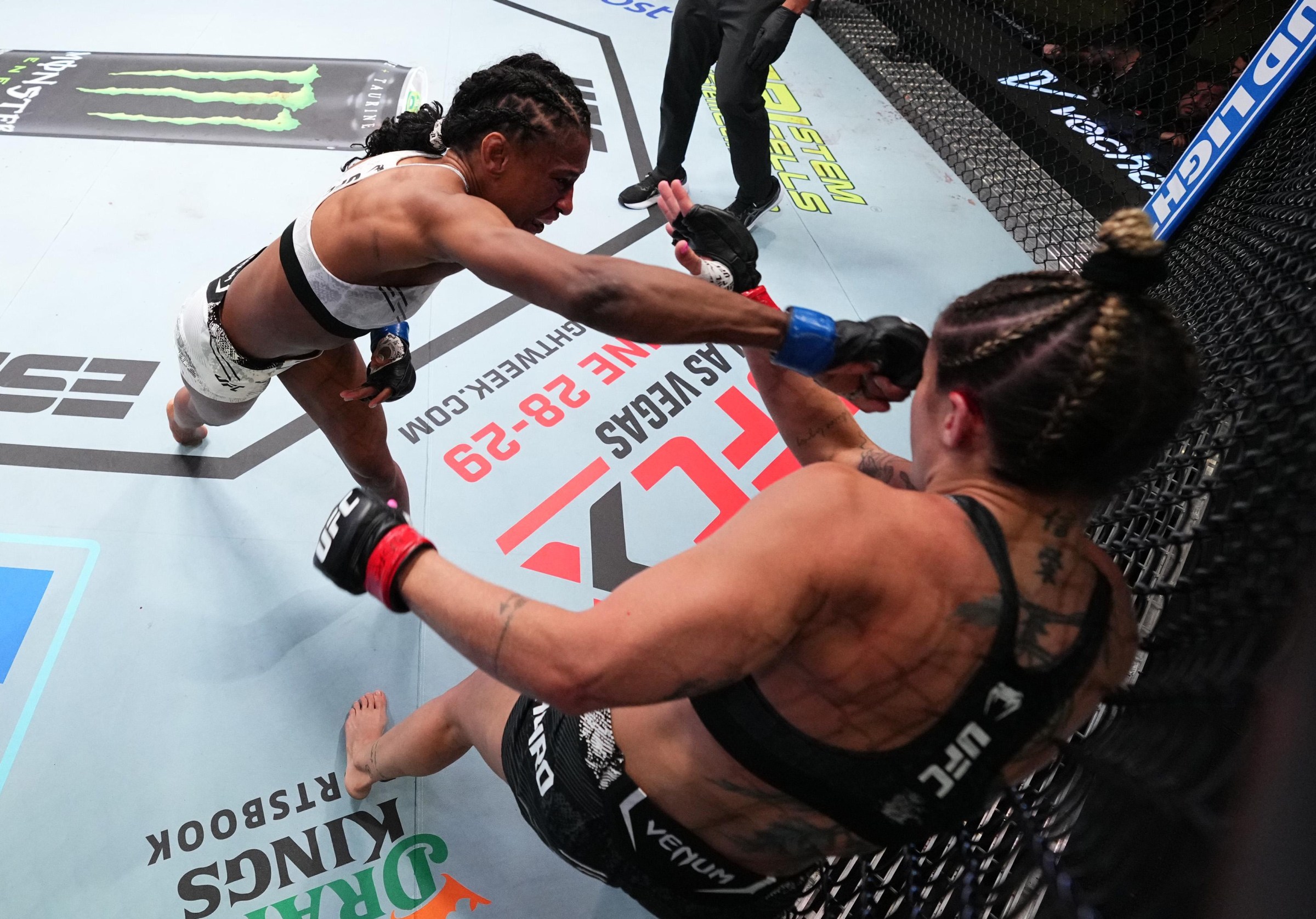 UFC Macau will mark Angela Hill’s 30th trip to the Octagon.