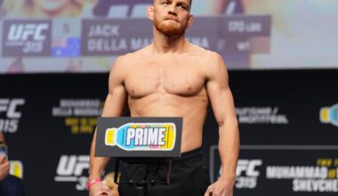 UFC Perth early weigh ins results, LIVE updates | Jack Della vs. Prates