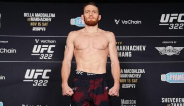 UFC Perth weigh-in video: Della Maddalena vs. Prates