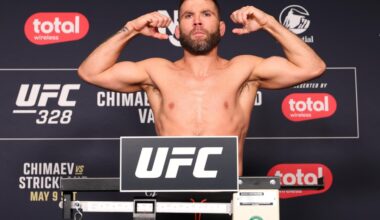 UFC 328 fighter upset about bonuses misses weight by four pounds