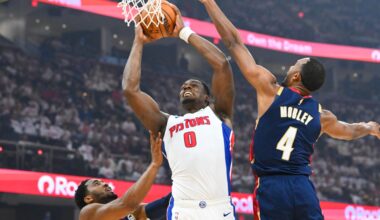 Detroit Pistons defeated by Cleveland Cavaliers 116-109 in Game 3 of semifinal series