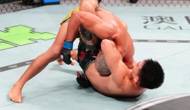 Song Yadong submits Deiveson Figueiredo with surprise guillotine choke in UFC Macau main event