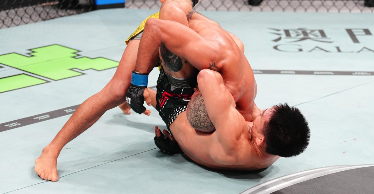 Song Yadong submits Deiveson Figueiredo with surprise guillotine choke in UFC Macau main event