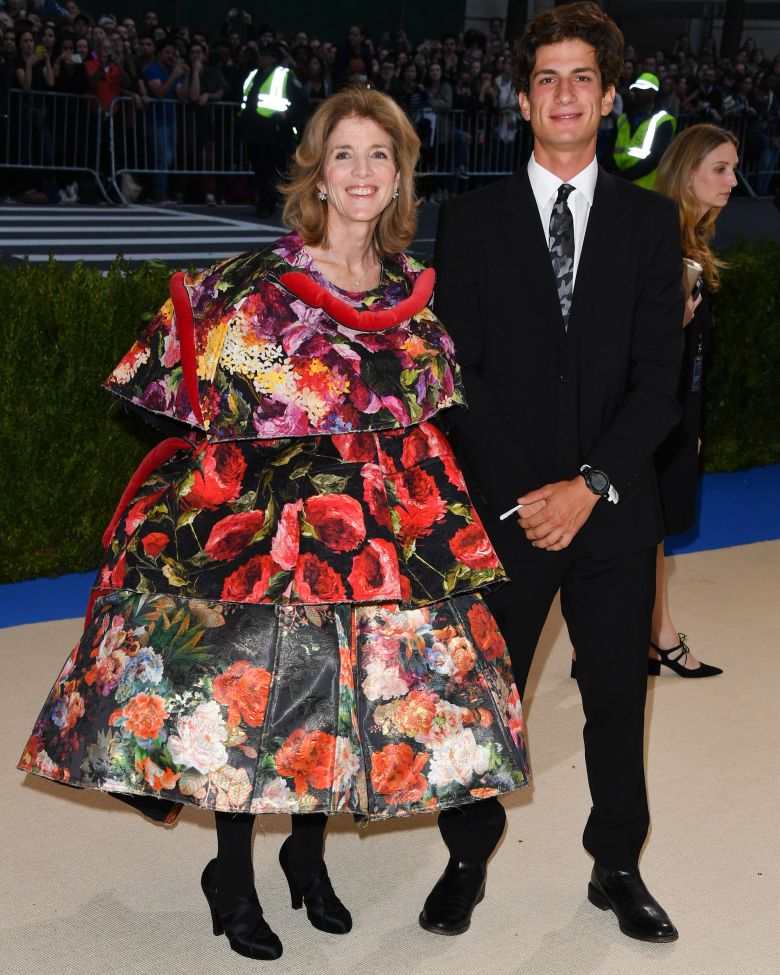 Caroline Kennedy and Jack Schlossberg at the 2017 Met Gala.
