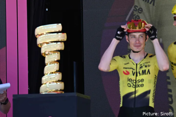 Jonas Vingegaard at stage 3 of the 2026 Giro d'Italia