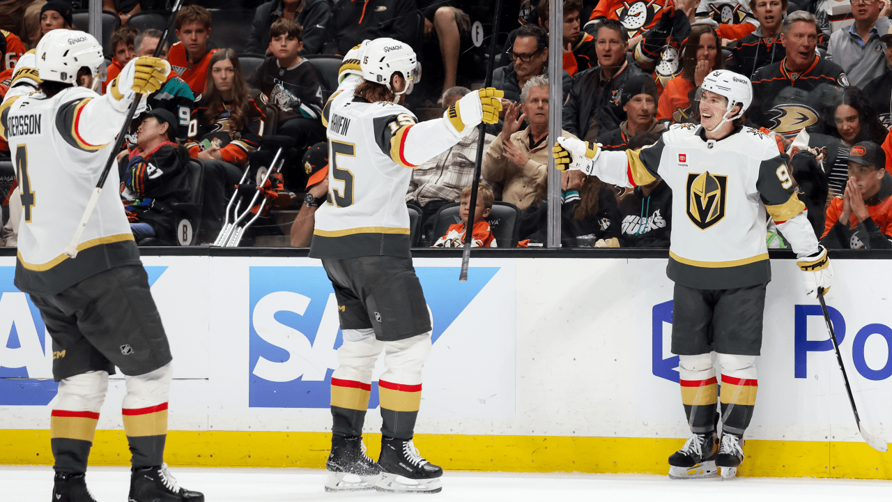 Marner has natural hat trick, Golden Knights top Ducks in Game 3 of West 2nd Round