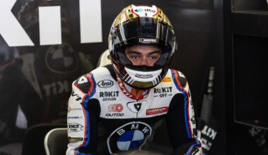 Danilo Petrucci, 2026 Czech WorldSBK, pit box. Credit: Gold and Goose.