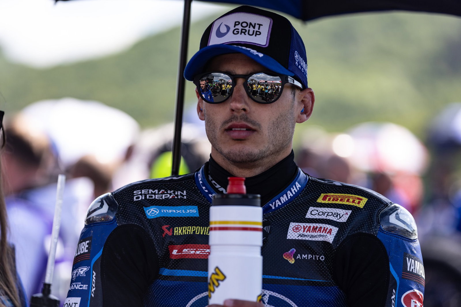 Xavi Vierge, 2026 Czech WorldSBK, grid. Credit: Gold and Goose.