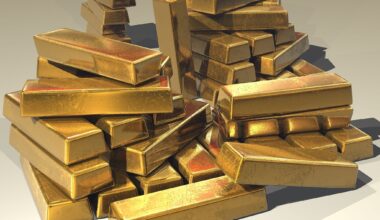A pile of gold bars.
