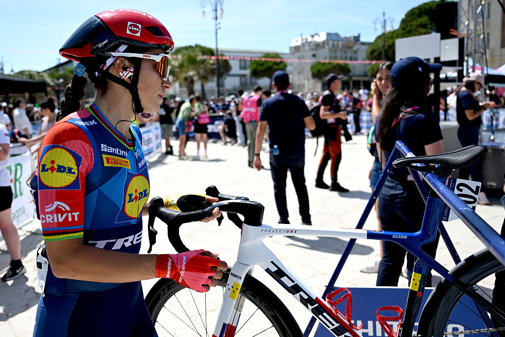 Elisa Balsamo (Lidl - Trek) prior to the 37th Giro d'Italia Women 2026, Stage 1 a 139km stage from Cesenatico to Ravenna / #UCIWWT / on May 30, 2026 in Cesenatico, Italy. (Photo by Luc Claessen/Getty Images)