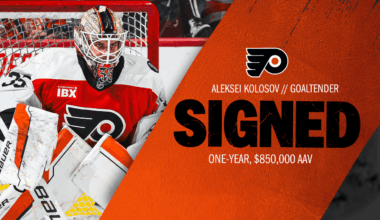 Flyers Re-Sign Goaltender Aleksei Kolosov to One-Year Contract Extension
