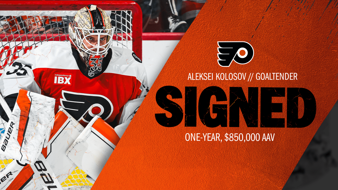 Flyers Re-Sign Goaltender Aleksei Kolosov to One-Year Contract Extension