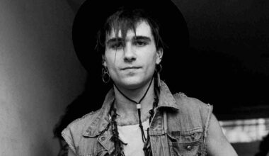 Ministry&rsquo;s Al Jourgensen posing for a photograph in 1983