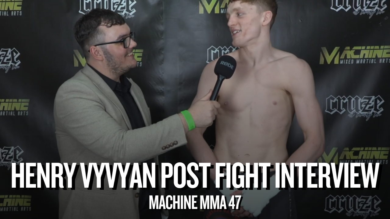 Henry Vyvyan: “Just having fun in there” following his best performance to date over Ryan Shaw at Machine MMA 47.  – SportsByte