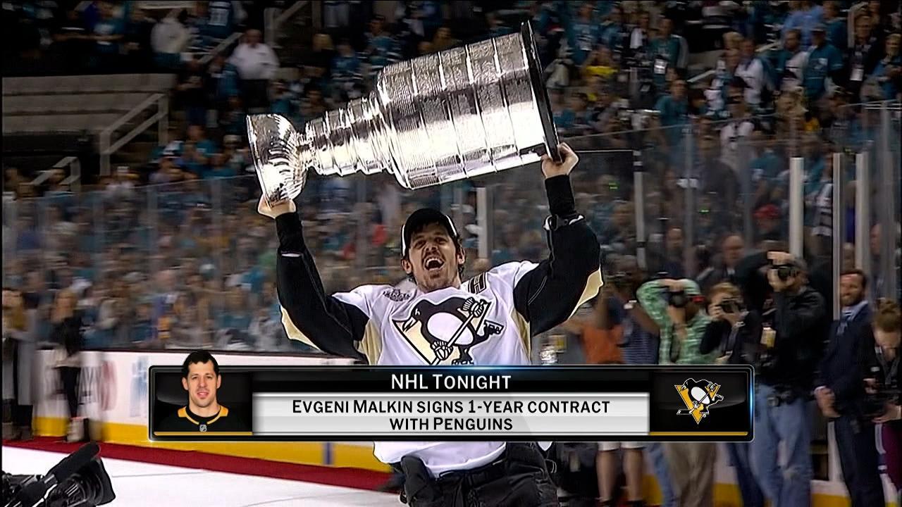 Evgeni Malkin signs 1-year contract with Penguins