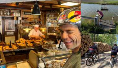 Wout van Aert goes bikepacking in post-Roubaix break