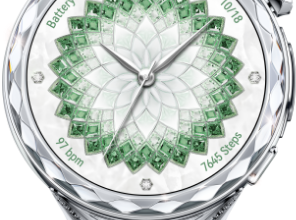 The front view of HUAWEI WATCH ULTIMATE DESIGN Spring Edition shows its battery life