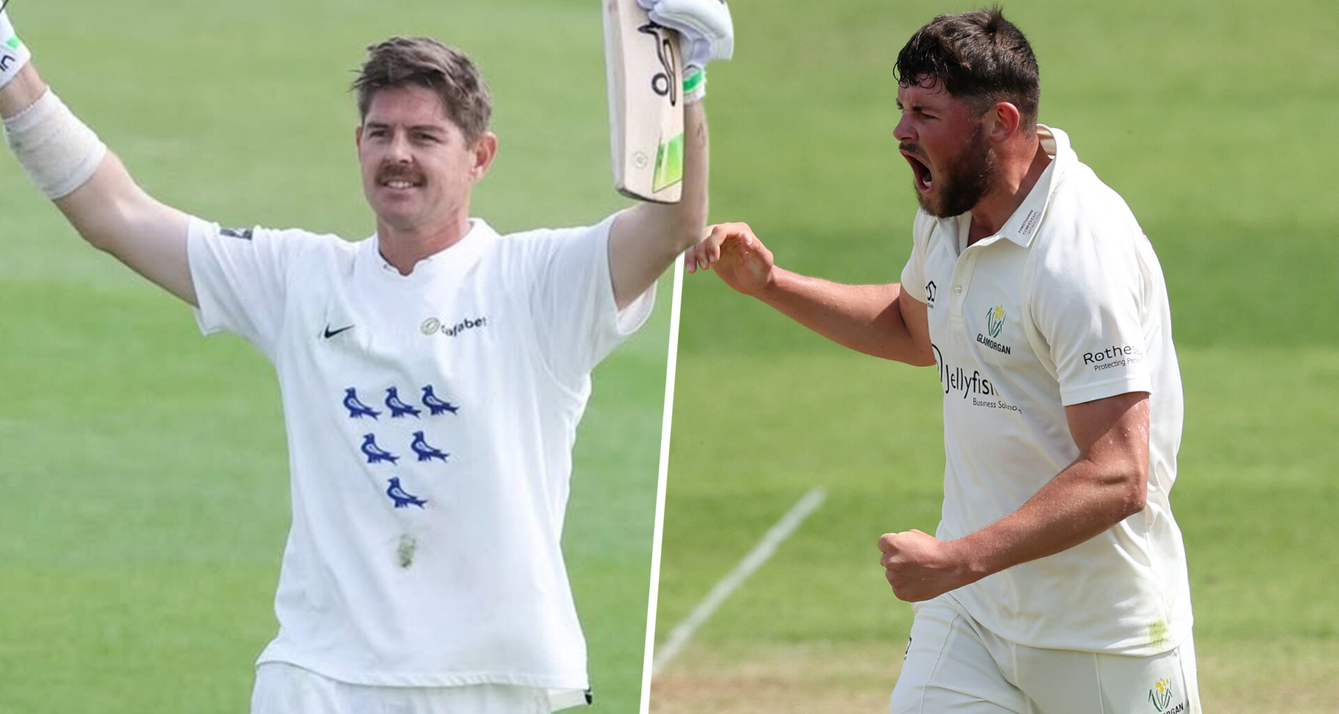 Hughes carves out county ton, debutant takes hat-trick