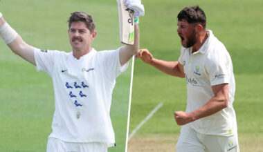 Hughes carves out county ton, debutant takes hat-trick