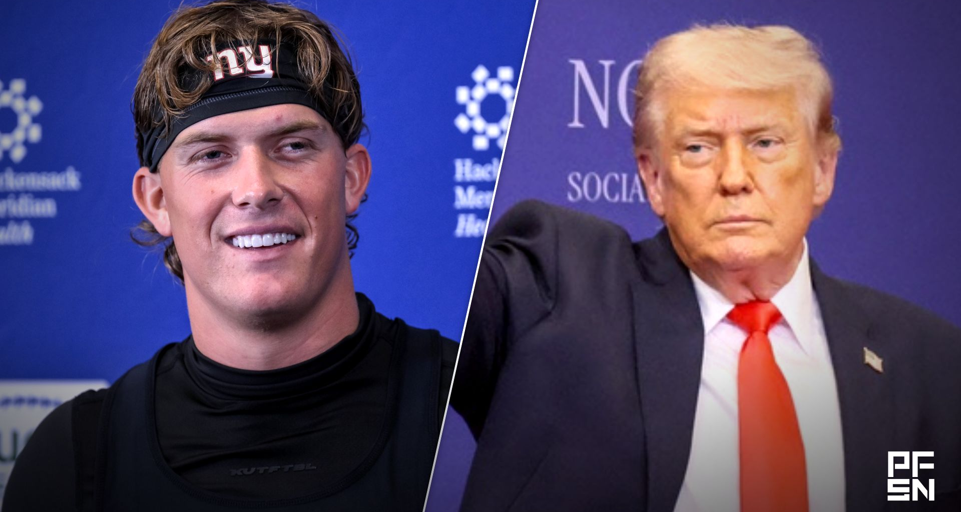 ‘I’m So Disappointed’ -- NFL World Calls Out Jaxson Dart As Giants Star Introduces President Donald Trump in New York