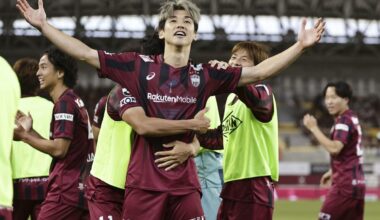 Football: Osako hat-trick as Kobe trounce Kashima 5-0 in playoffs 1st leg