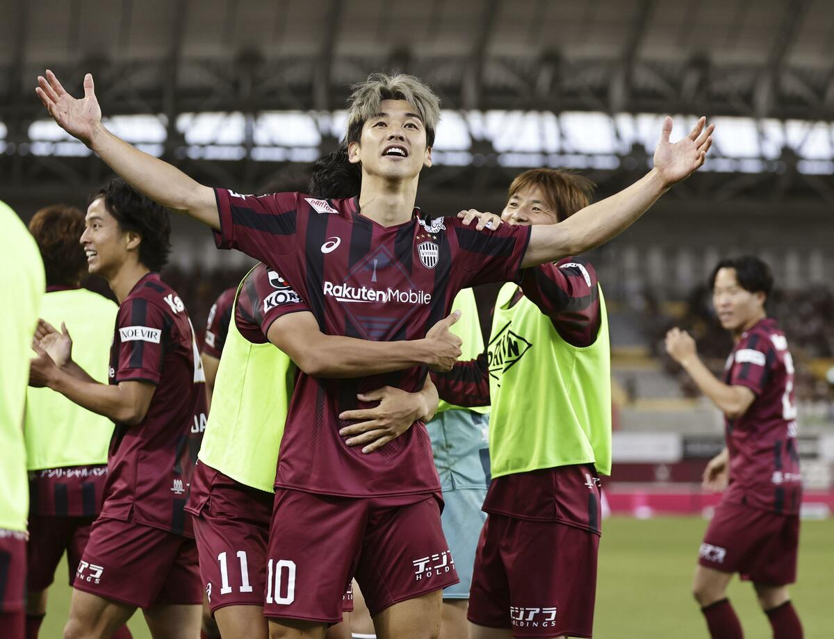 Football: Osako hat-trick as Kobe trounce Kashima 5-0 in playoffs 1st leg
