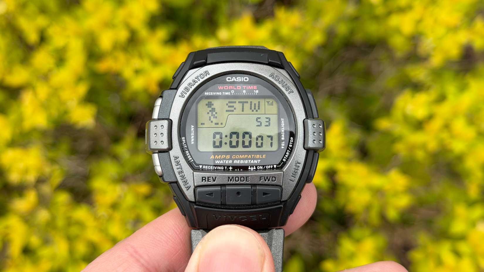 Stopwatch function on the Casio VCL-120