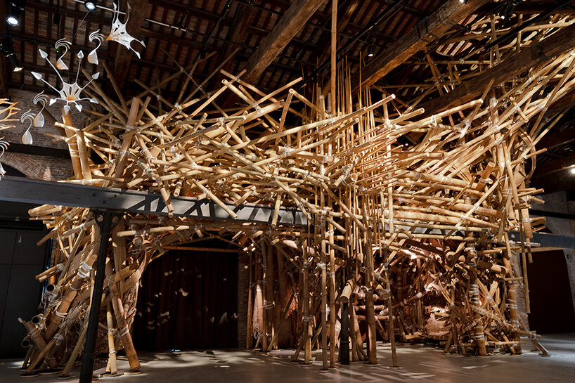 india pavilion explores memories of home through thread, bamboo, and earth in venice - 5