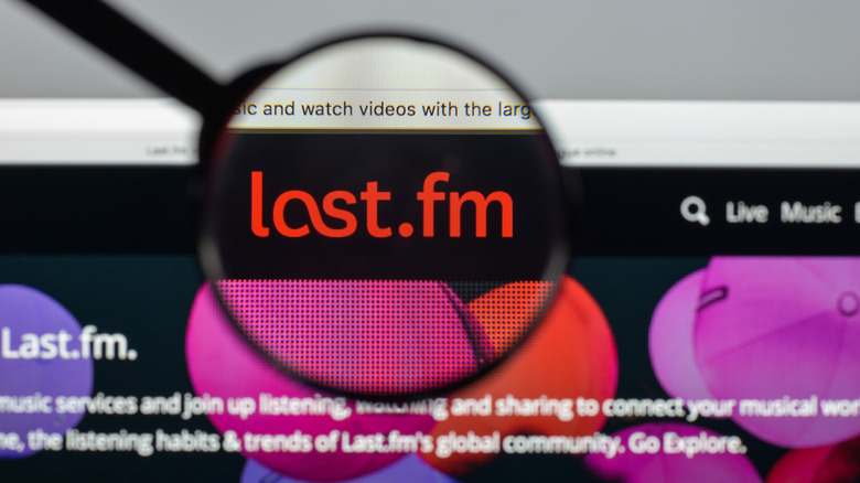 Last.fm website screenshot