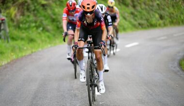 Petra Stiasny (Human Powered Health) leads on her way to winning stage 7 of the 2026 La Vuelta Femenina. (Photo by Szymon Gruchalski/Getty Images)