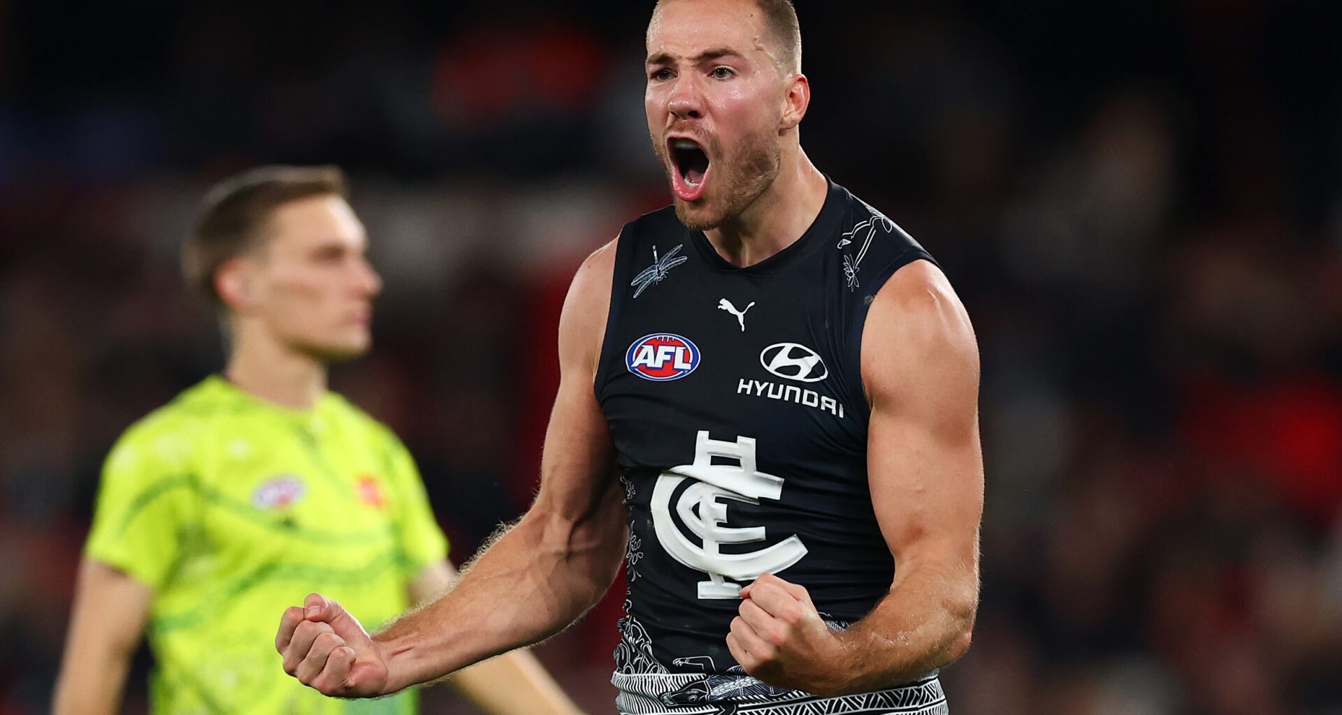 Blue them away: Carlton defies tough week with rousing win over Dogs