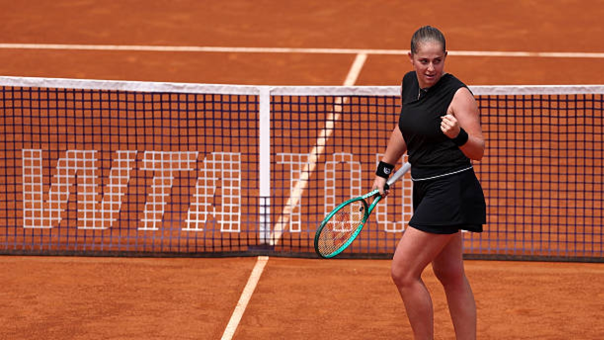 Jelena Ostapenko, bad vibes with Kalinskaya. Photo: gettyimages.