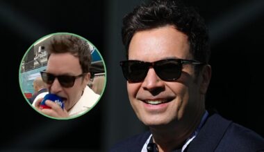 Jimmy Fallon sends message to Martin Brundle after being told off during F1 grid walk