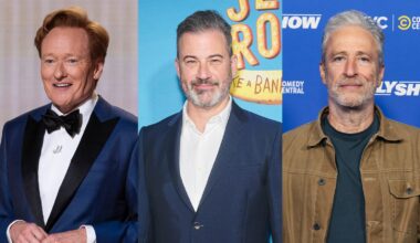 Jimmy Kimmel, Conan O'Brien, Jon Stewart Perform