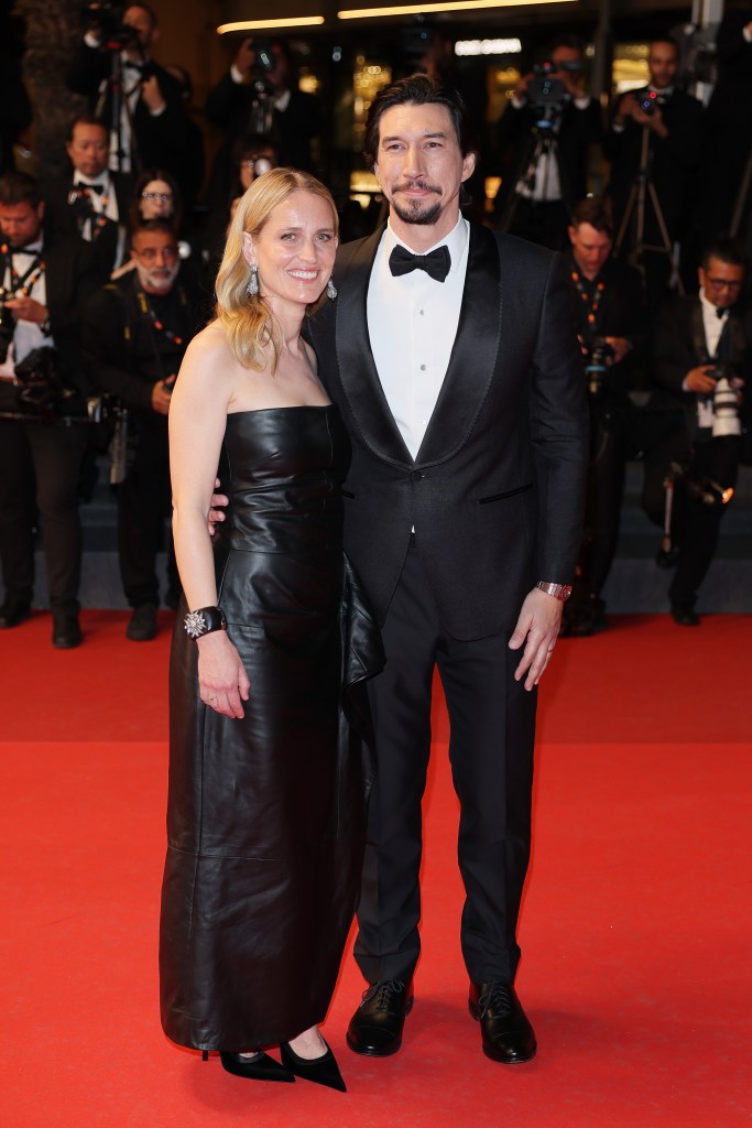 Joanne Tucker and Adam Driver attends the "Paper Tiger" screening during the  Cannes Film Festival