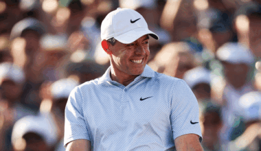 Rory McIlroy smiles after winning The Masters in 2026