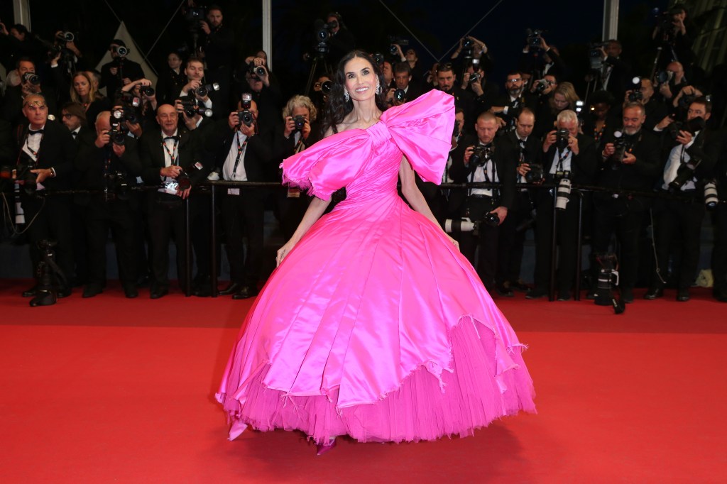 Demi Moore attends the "Paper Tiger" screening during the  Cannes Film Festival