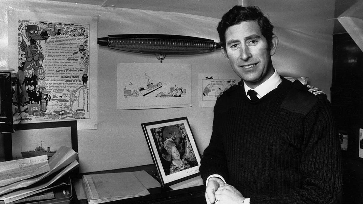 King Charles in 1976.
